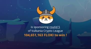 Floki to Sponsor Round 5 of The Vulkania Crypto League